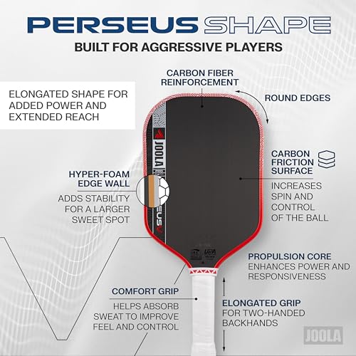 Pickleball Paddle - 16mm Raw Carbon Fiber, Enhanced Control & Power - Perseus