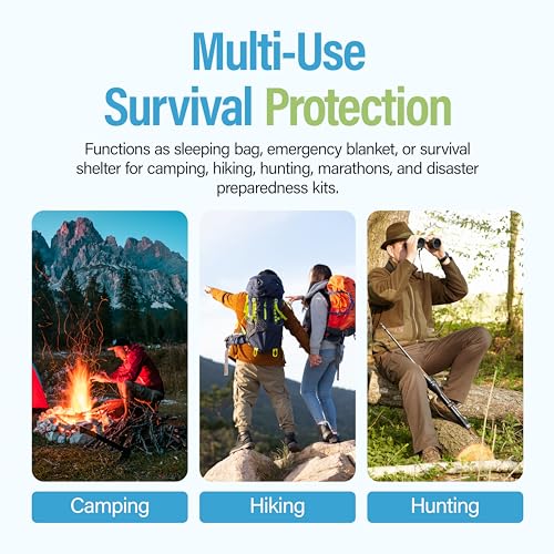 Emergency Mylar Thermal Rescue Blanket - 82" x 62" Silver Foil Sheet