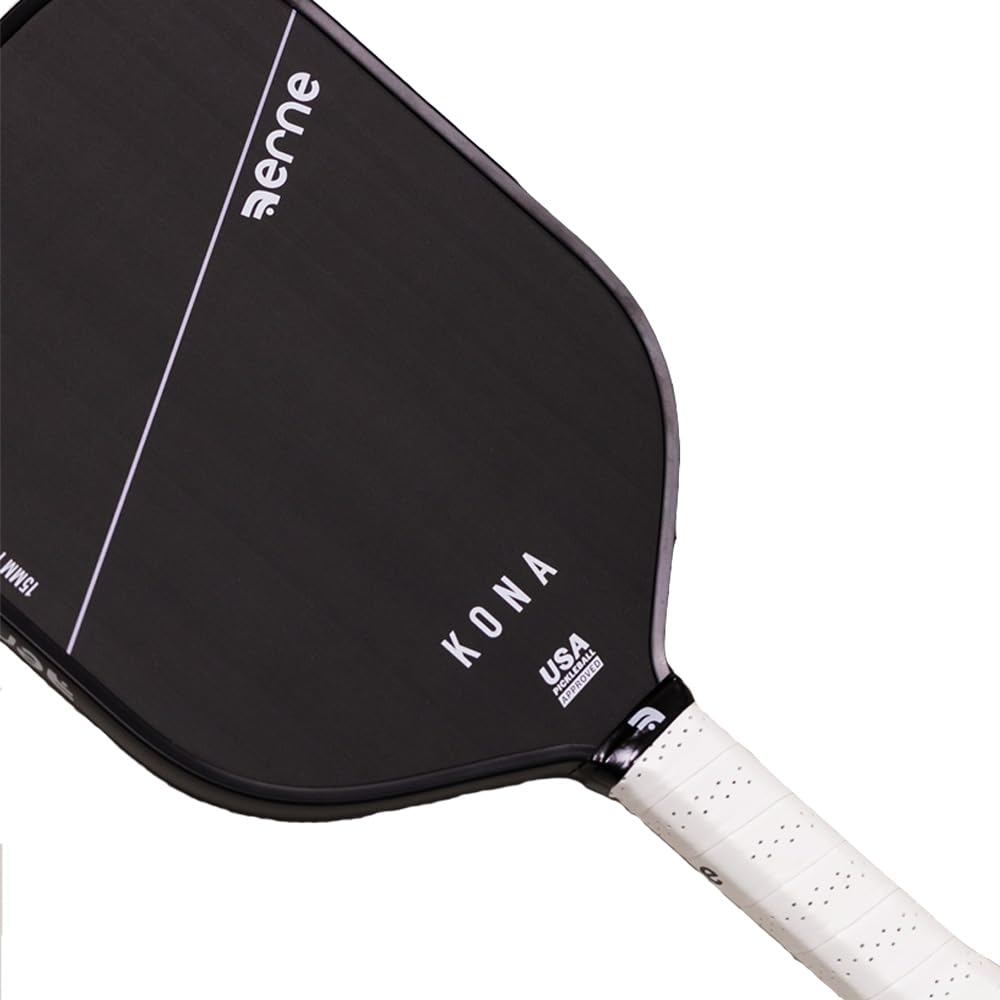 Erne Kona Carbon Pickleball Paddle – 16" Lightweight Design, Carbon Fiber Surface for Spin & Control, 15mm Polymer Core, USAPA Approved