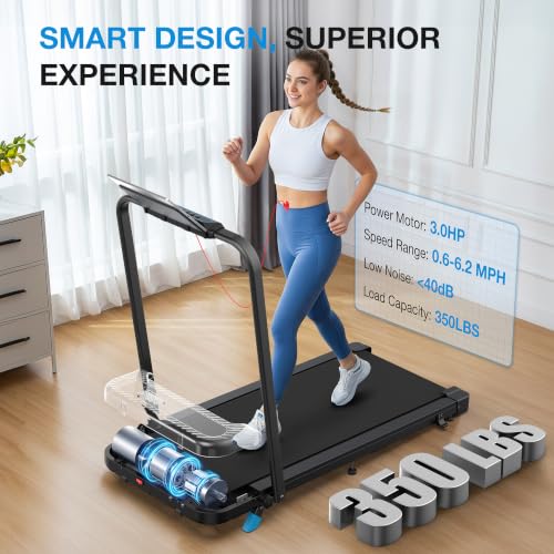 Folding Treadmill for Home | Under Desk Walking Pad with Incline