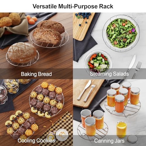 7-Inch Stainless Steel Steamer Rack for Instant Pot & Air Fryer