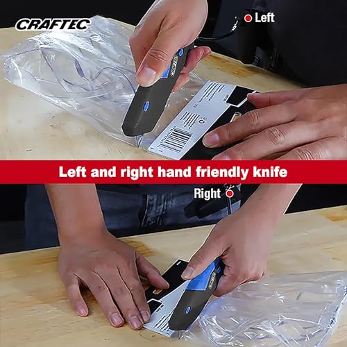 Retractable Utility Knife Box Cutter with Holster & Lanyard - The Ultimate Tool for Precise Cuts, 3 Blade Settings, Ergonomic Design, Left & Right Hand Friendly, Quick Blade Change CT5 (Blue)