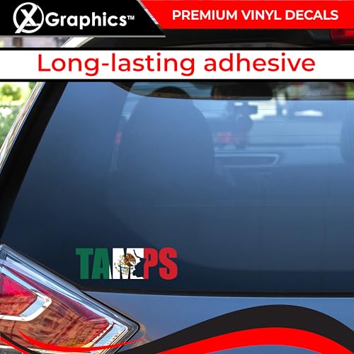 Tamaulipas Mexico Map Vinyl Decal - 8 x 2.5 Inch Full Color Sticker