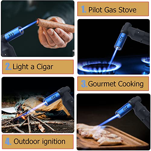 Butane Refillable Lighter with Piezo Ignition - Black