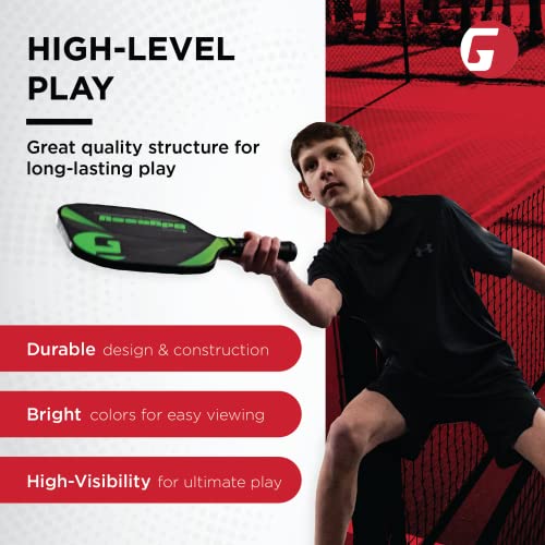 Gamma Two-Tone Indoor/Outdoor Training Pickleballs Purple/Pink 12 Pack - High Visibility