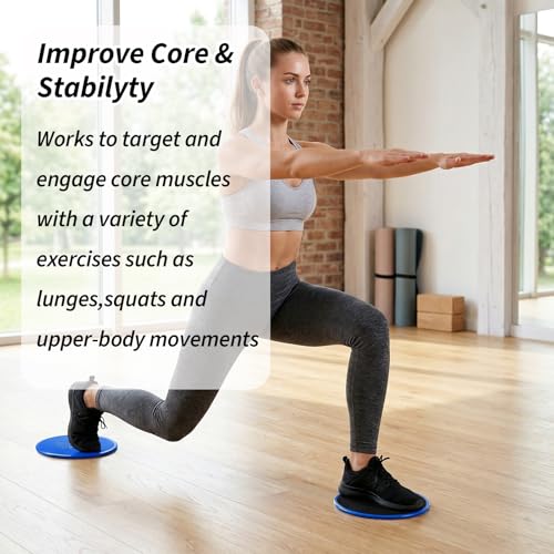 24 Pcs Dual-Sided Core Sliders for Abdominal Exercise - Blue