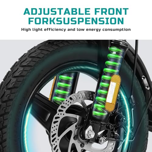 Folding Electric Bike for Adults & Teens - 560W Motor, 21.6MPH, Black