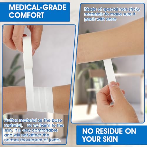 Athletic Finger Tape - 0.5 Inch x 10 Yard, 3 Rolls, White