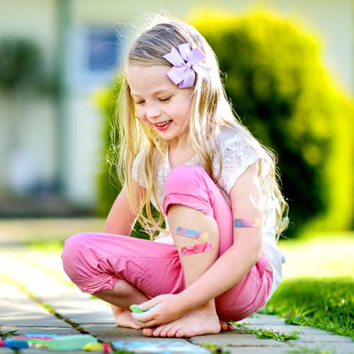 120 Pcs Kids Waterproof Bandages - Tie Dye Style