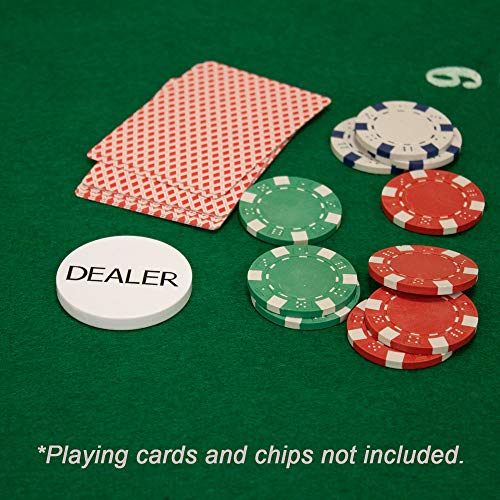 Casino Grade Poker Dealer Button Set - 5 Pack for Texas Hold'em