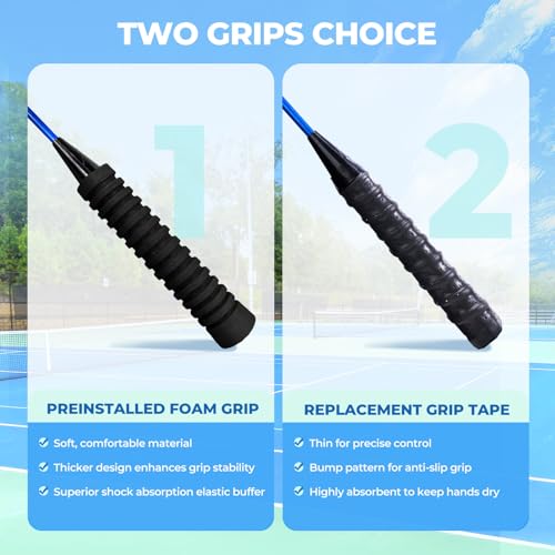 4 Player Badminton Racket Set with 12 Birdies & Carrying Bag