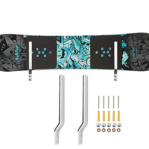 Snowboard Wall Mount Storage Rack - Heavy Duty Aluminum with Felt Protection