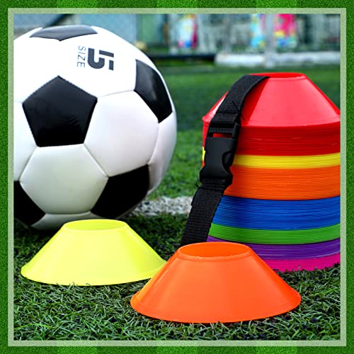 Mini Soccer Cones for Agility Drills - 5 Inch, Multicolor
