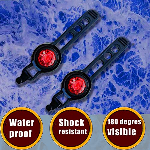 Mini LED Bicycle Tail Light Set - 2PCS with 180° Visibility - Type-1