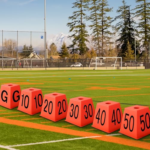 11 Pcs High Visibility Football Field Yard Line Markers Set