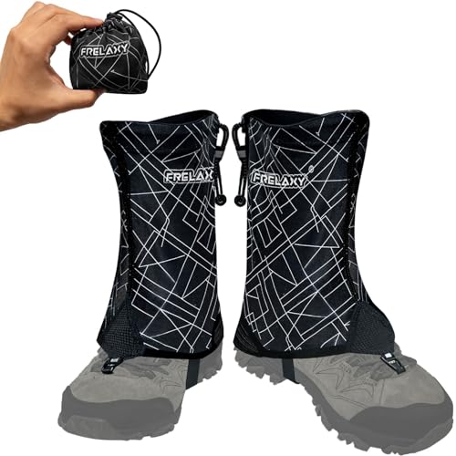 Ultralight Trail Gaiters for Hiking & Running - Black, Medium
