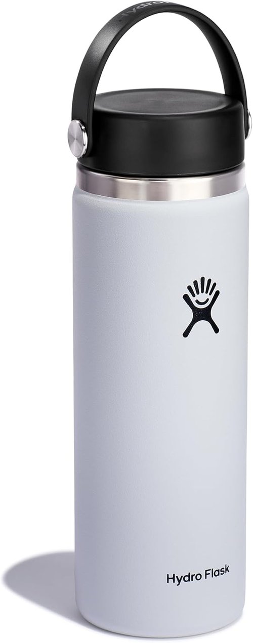 Hydro Flask Water Bottle - Insulated Stainless Steel, Leakproof Wide Mouth Flex Lid | 20 Oz