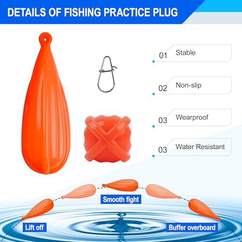 Fishing Practice Plugs - 5pcs Silicone Casting Weights for Kids