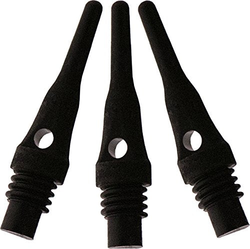 Soft Tip Dart Points - Viper Tufflex S.S. 2BA - Black, 100 Pack