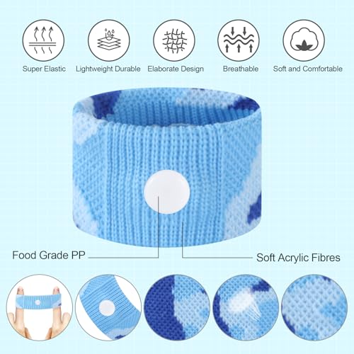 Motion Sickness Relief Bands for Kids - Anti-Nausea Acupressure - Camo Blue