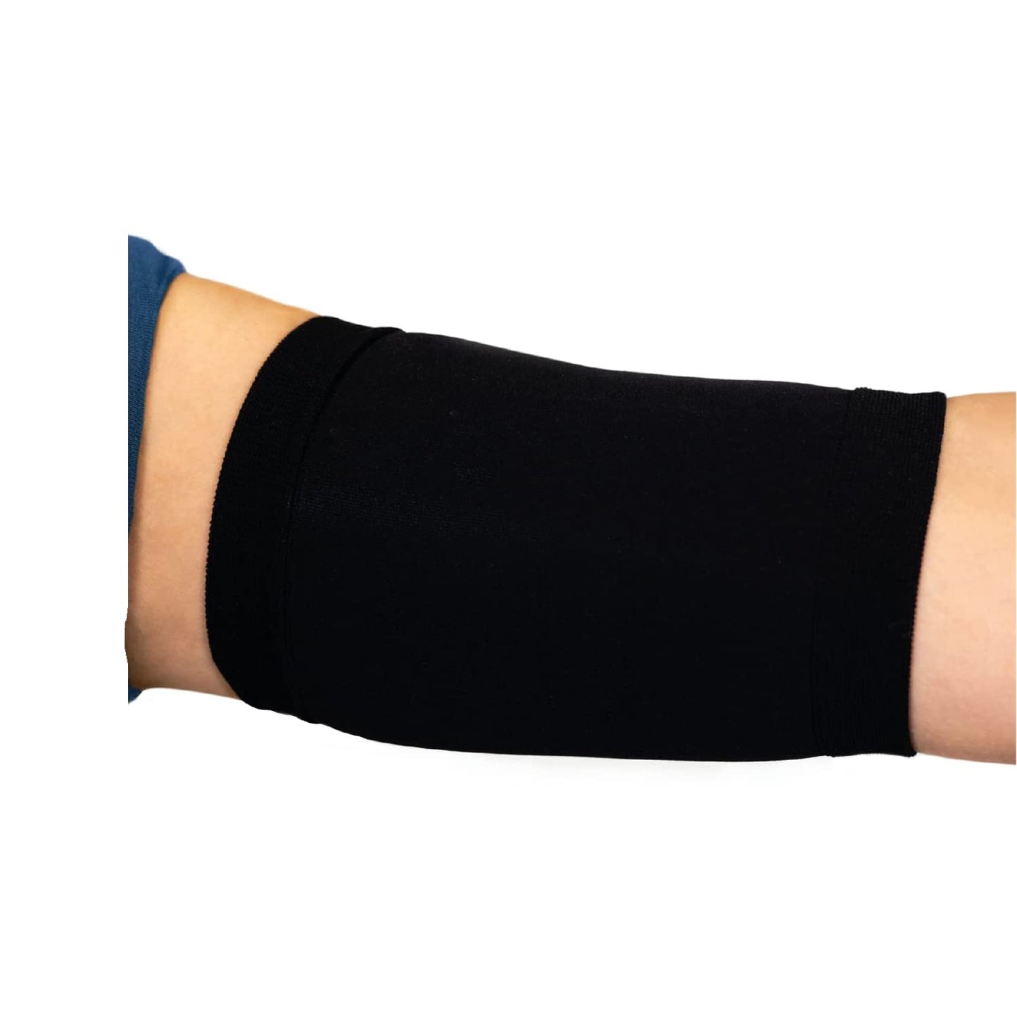 Linphelle Coverpicc PICC Line Cover – Fashionable Upper Arm Cover – Soft, Microfiber Arm Sleeve to Protect PICC Lines, Black, Size Large