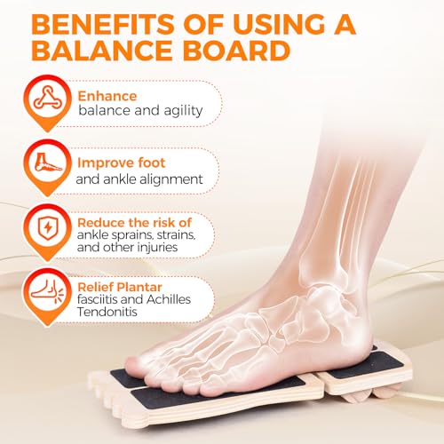 Ankle Strengthener Balance Board for Recovery & Stability