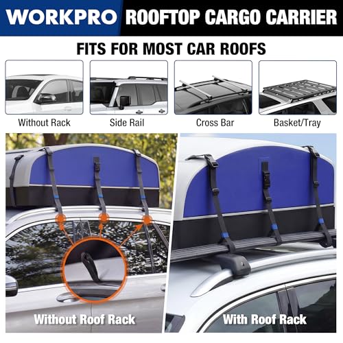21 Cubic Feet Waterproof Rooftop Cargo Carrier Bag - Heavy-Duty