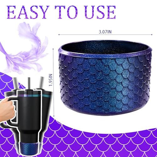 Silicone Bottom Protector Boot for Stanley Cup & Hydro Flask - Navy/Purple