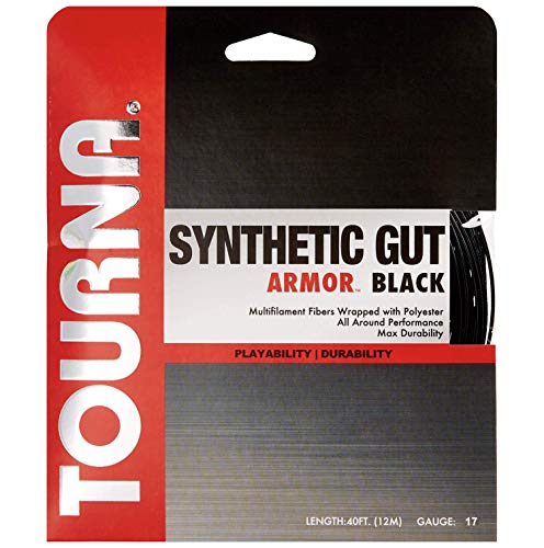 Synthetic Gut Armor Tennis String 17g - Black Set