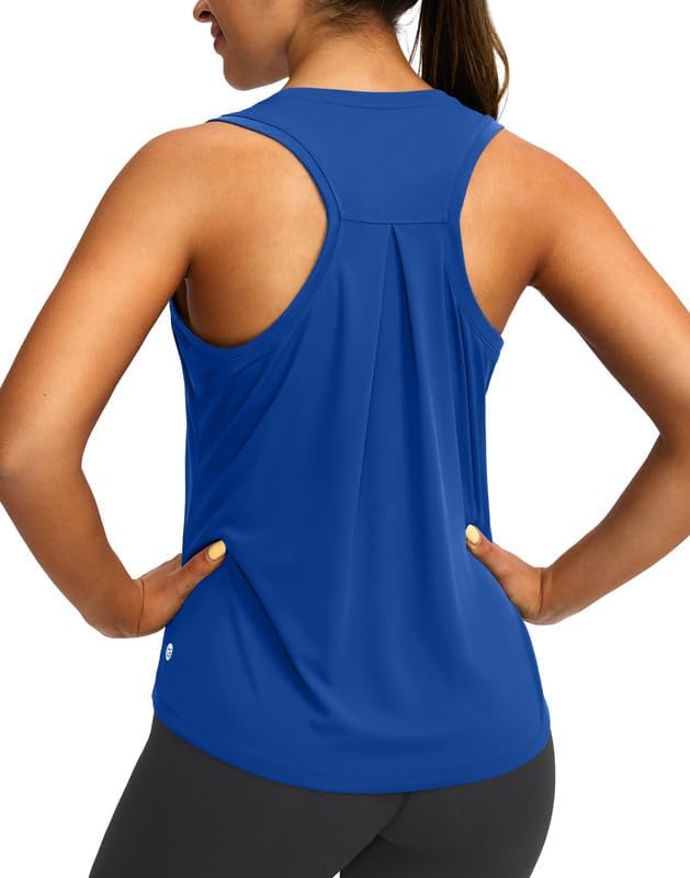 Skiennix Women's Athletic Tank Tops - Sleeveless Racerback Design for Yoga & Gym | Loose Fit