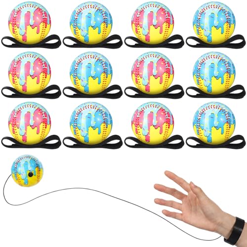 Softball Style Ice Cream Drip Stress Balls - 12 Pack