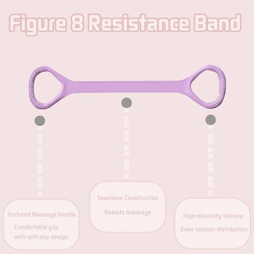 Figure 8 Fitness Resistance Bands - Versatile Exercise Bands with Handles for Full-Body Workouts