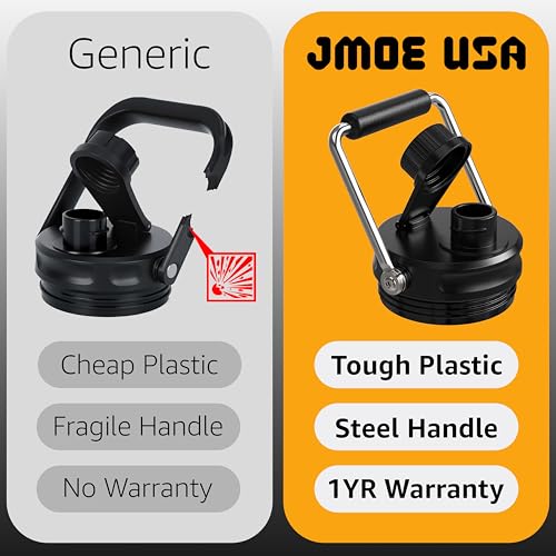 Jmoe USA Replacement Jug Lid Fits RTIC 1 & 0.5 Gallon Stainless Steel (Variation: Stainless Version) BPA-Free