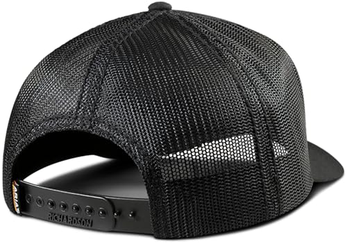 Ariat Richardson 112 Cap Snapback Hat for Men Black Embroidered