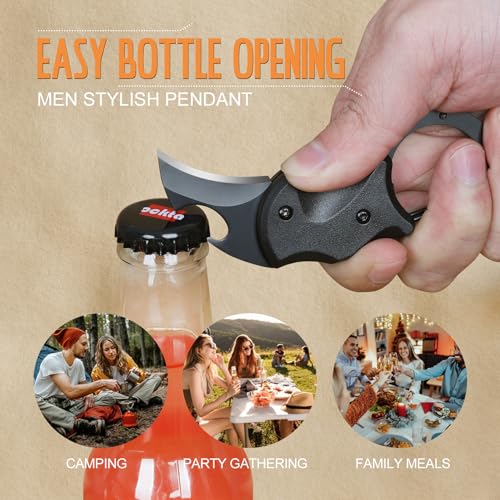 Pocket Multitool Knife with Keychain & Bottle Opener - No Engraving