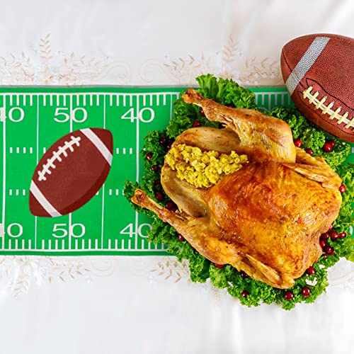 Tegeme 2 Pcs Football Table Runner Disposable, Game Day Party