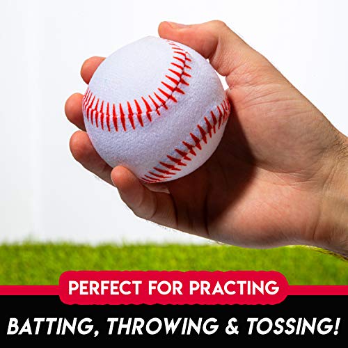 Kids Baseball Batting Tee Set with Stand & Replacement Soft-Stick Balls — Grow With Me
