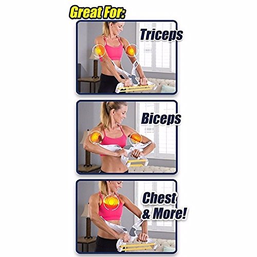 3-Pack Power Resistance Bands for Arm Toning - 15lb, 20lb, 25lb