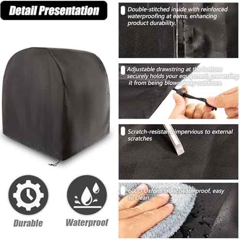 Miter Saw Cover,Guard Dust Waterproof Parts Accessories Oxford Cloth for Heavy Bandsaw Benchtop,Fit for Most Miter Saws,Planers,Machine Tools outdoor,Prevent Table Hood Rust,28Lx24Wx28H In (Black)