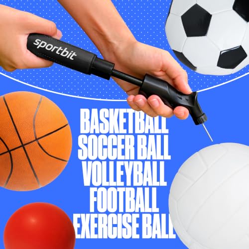 Ball Pump for Sports Balls - Hand Pump with Push-Pull System