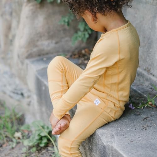 Woolino Merino Wool Base Layer for Kids - 2-3 Years Honey - Soft Thermal Top
