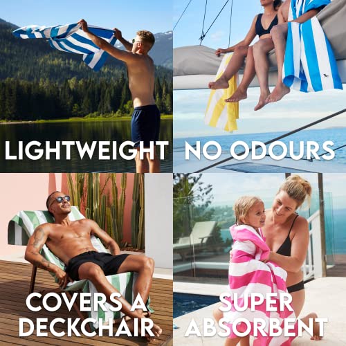 Quick Dry Beach Towel - Large Sand-Resistant Microfiber