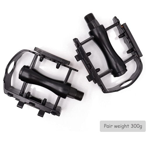 Bicycle Pedals Road Bike,City Bike Pedals,Aluminum Alloy Durable Sealed Bearing Axle Bicycle Pedals for Universal Mountain Bike Road Bike Trekking Bike A Pair (Black)