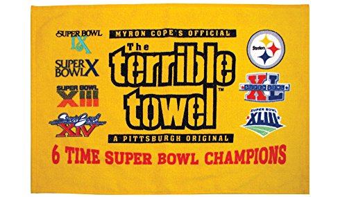 Championship Towel - 6X SB Champs Yellow Sports Fan Towel