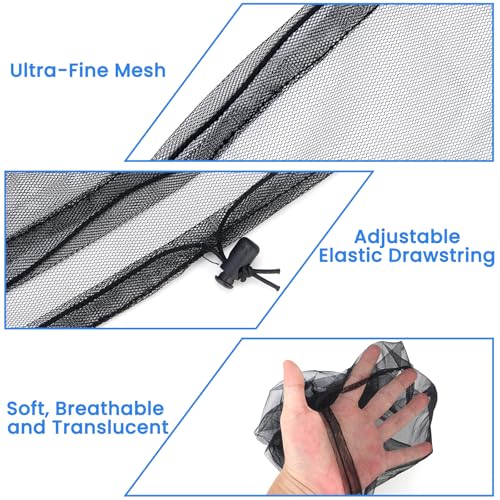 2 Pack Mosquito Head Net - Breathable Insect Protection for Outdoor Hiking