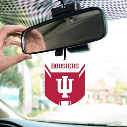 NCAA Indiana Hoosiers Car Air Freshener - 2 Pack, Black Ice Scent