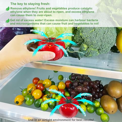 12-Pack Produce Freshness Preserver Set - Vegetable & Fruit Fresh Saver Balls