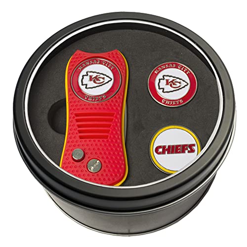 Retractable Divot Tool Set with Magnetic Ball Markers - Kansas City Chiefs