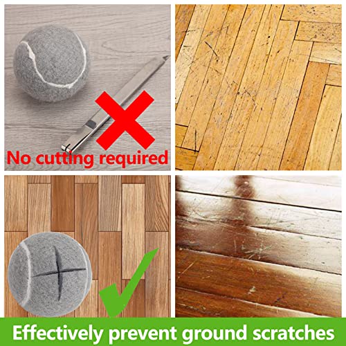 Premium Precut Tennis Balls Walkers 4 Pcs with Opening for Easy