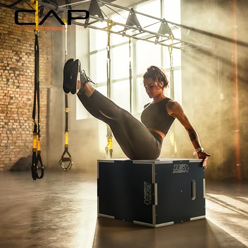 Non-Slip 3-in-1 Plyometric Box - 16in x 14in x 12in